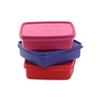 SignoraWare Smart N Slim BPA Free Plastic Lunch Box | Airtight & Leakproof | Microwave & Dishwasher Safe | Freezer Safe | Great for Kids, School, Workplace, Picnic Use (350ml x 3 | Multicolour) view 1