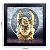 eCraftIndia 'Laughing Buddha Design' UV Art Painting (Synthetic Wood, 36 cm x 36 cm, Satin Matt Texture), Multicolour view 3