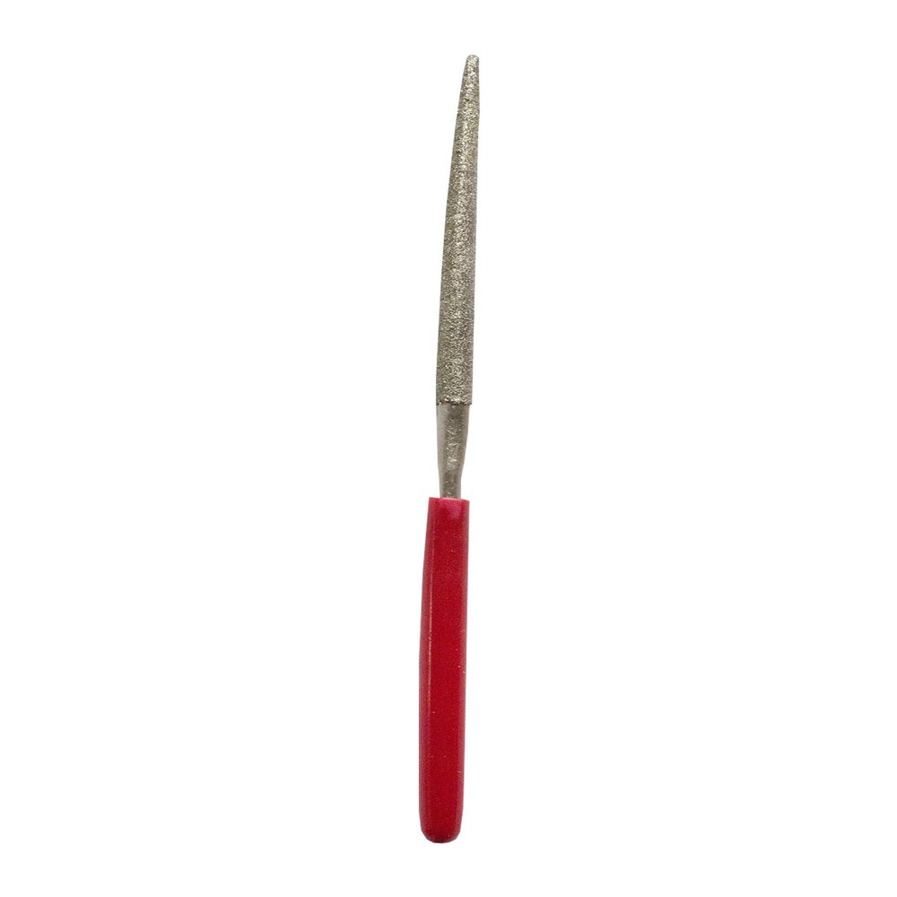 Excel Diamond File (Half Round Profile) Total Length 160 mm. Diamond Coating Length 75 mm, Grit - 80 US mesh.