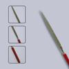 Diamond File (Needle) Total Length 160 mm Diamond Coating Length 75 mm, Grit 80 US mesh view 4