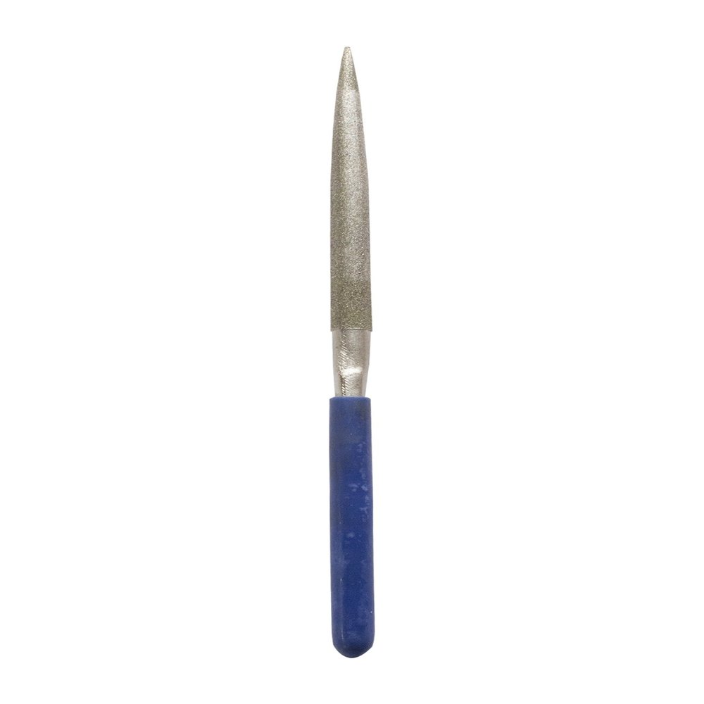 Excel Diamond File (Half Round Profile) Total Length 240 mm. Diamond Coating Length 110 mm Grit Size 80 US mesh.