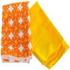 NavaHome Basics Microfiber Cleaning Cloth (Set Of 2), Orange view 1