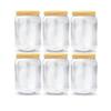 Sunpet Polyurethane Premium Round Jar- Set Nospl1500-06 Of 6Pcs (Clear, Yellow), 1500 milliliter view 1