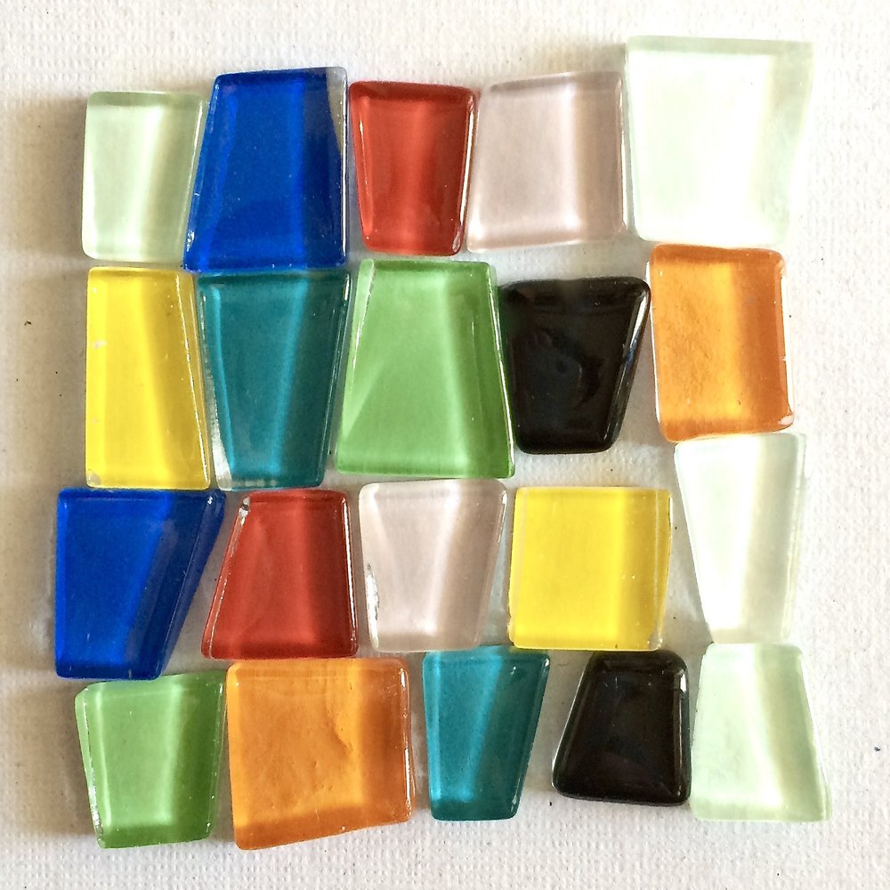 Sai Mosaic Art Pre-Cut Glass Mosaics Multicolour 200 GMS