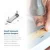 100 Sawtooth Picture Hangers No Nail - 1 Inch - Zinc view 2