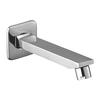KAMAL Full Brass Wall Spout with Wall Flange - Arch | Wall Mount Installation | High Flow Tap for Bathroom/Kitchen - Silver (Pack of 1) view 1