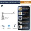 KAMAL Eco Brass Pillar Cock Faucet | Elbow Action Tap | Deck Mount Installation | Hygienic Chrome Finish | Ideal for Laboratory & Operation Theatre Use | Durable & Rust-Resistant | Silver view 3
