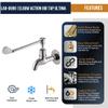 KAMAL Full Brass Eco Elbow Action Bib Cock Tap | Wall Mount Faucet with Wall Flange | Chrome Finish | Durable & Rust Resistant | Silver (Pack of 1) view 3
