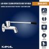 Kamal Full Brass Elbow Action Bib Cock Tap Faucet - Nova | Wall Mount Installation Type | Chrome Finish - Silver (Pack of 1) view 2
