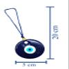 Eshoppee Nazar Dosh Nivarak Evil Eye Hanging for Home/car (Blue) view 2