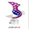 JAKABA Pink, Blue Stainless Steel and Alloy Curtain Finials with Heavy Supports - Pack of 4 Pcs. (Finials : 2 Pcs + Supports : 2 Pcs) : Curtain Brackets/Holders for Window/Door - JKB5551PK view 4