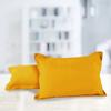 AURAVE Solid Cotton 220 TC Pillow Covers  Standard Size | Soft, Breathable & Durable | Luxury Hotel Quality with Envelope Closure - 18 X 27 Inches, Mustard, 2 Piece view 1