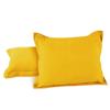 AURAVE Solid Cotton 220 TC Pillow Covers  Standard Size | Soft, Breathable & Durable | Luxury Hotel Quality with Envelope Closure - 18 X 27 Inches, Mustard, 2 Piece view 2