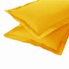 AURAVE Solid Cotton 220 TC Pillow Covers  Standard Size | Soft, Breathable & Durable | Luxury Hotel Quality with Envelope Closure - 18 X 27 Inches, Mustard, 2 Piece view 3