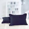 AURAVE Solid Cotton 220 TC Pillow Covers  Standard Size | Soft, Breathable & Durable | Luxury Hotel Quality with Envelope Closure - 18 X 27 Inches, Navy Blue, 2 Piece view 1