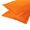 AURAVE Solid Cotton 220 TC Pillow Covers  Standard Size | Soft, Breathable & Durable | Luxury Hotel Quality with Envelope Closure (18"x27"_Orange) 2 Piece view 3