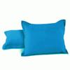 AURAVE Solid Cotton 220 TC Pillow Covers  Standard Size | Soft, Breathable & Durable | Luxury Hotel Quality with Envelope Closure - 18 X 27 Inches, Turquoise Blue, 2 Piece view 2