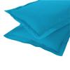 AURAVE Solid Cotton 220 TC Pillow Covers  Standard Size | Soft, Breathable & Durable | Luxury Hotel Quality with Envelope Closure - 18 X 27 Inches, Turquoise Blue, 2 Piece view 3