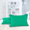 AURAVE Solid Cotton 220 TC Pillow Covers  Standard Size | Soft, Breathable & Durable | Luxury Hotel Quality with Envelope Closure - 18 X 27 Inches, Aqua Green, 2 Piece view 1