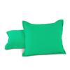 AURAVE Solid Cotton 220 TC Pillow Covers  Standard Size | Soft, Breathable & Durable | Luxury Hotel Quality with Envelope Closure - 18 X 27 Inches, Aqua Green, 2 Piece view 2