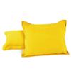 AURAVE Solid Cotton 220 TC Pillow Covers  Standard Size | Soft, Breathable & Durable | Luxury Hotel Quality with Envelope Closure (18"x27"_Yellow) 2 Piece view 2
