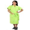 FEELBLUE Superior Women's Cotton Free Size Bathrobe Green view 1