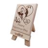 Incredible Gifts India Be My Valentine- Personalised Engraved Plaque Love Gifts For Girlfriend (5x4 inches, Wood, Beige) view 1