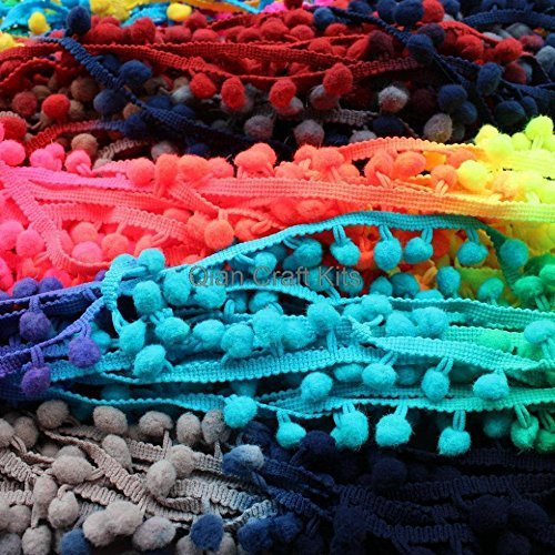 Worldoftextile Cotton Trim Draper (10 m, Multicolour)