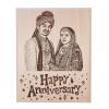 Incredible Gifts India Personalized Engraved Wooden Photo Frame For First Anniversary (5x4 Inches, Wood), Tabletop Rectangular view 3