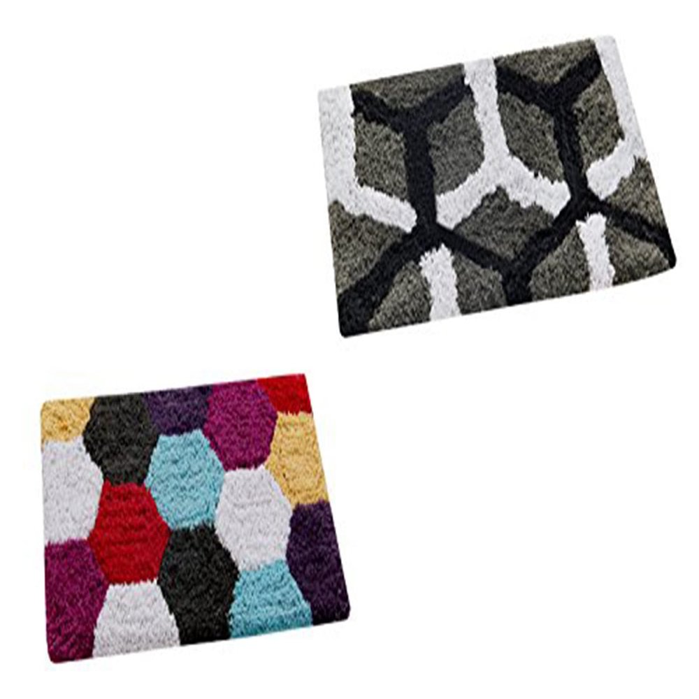 AAZEEM Cotton Door Mat Pack of 2
