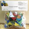 Sai Mosaic Art Triangular Multicolour Glass Mosaics 200 GMS, Multicolor view 3
