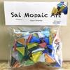 Sai Mosaic Art Triangular Multicolour Glass Mosaics 200 GMS, Multicolor view 4