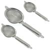 Aarrt Set of 3 Stainless Steel Tea Strainer Chalni Sizes Heavy Duty Mesh Lasts Long view 1