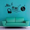 Decor Villa Love Music Wall Sticker & Decal (PVC Vinyl, Size -91 cm x 50 cm) view 1