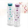 Cello Tulip PET Fridge Bottle Set, 1 Litre, Set of 3, Dark Blue view 2