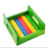 Hashcart Handmade Wooden Serving Tray for Dining Tableware, Kitchen Accessory, Butler Serving Trays (Green) view 1