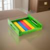 Hashcart Handmade Wooden Serving Tray for Dining Tableware, Kitchen Accessory, Butler Serving Trays (Green) view 3