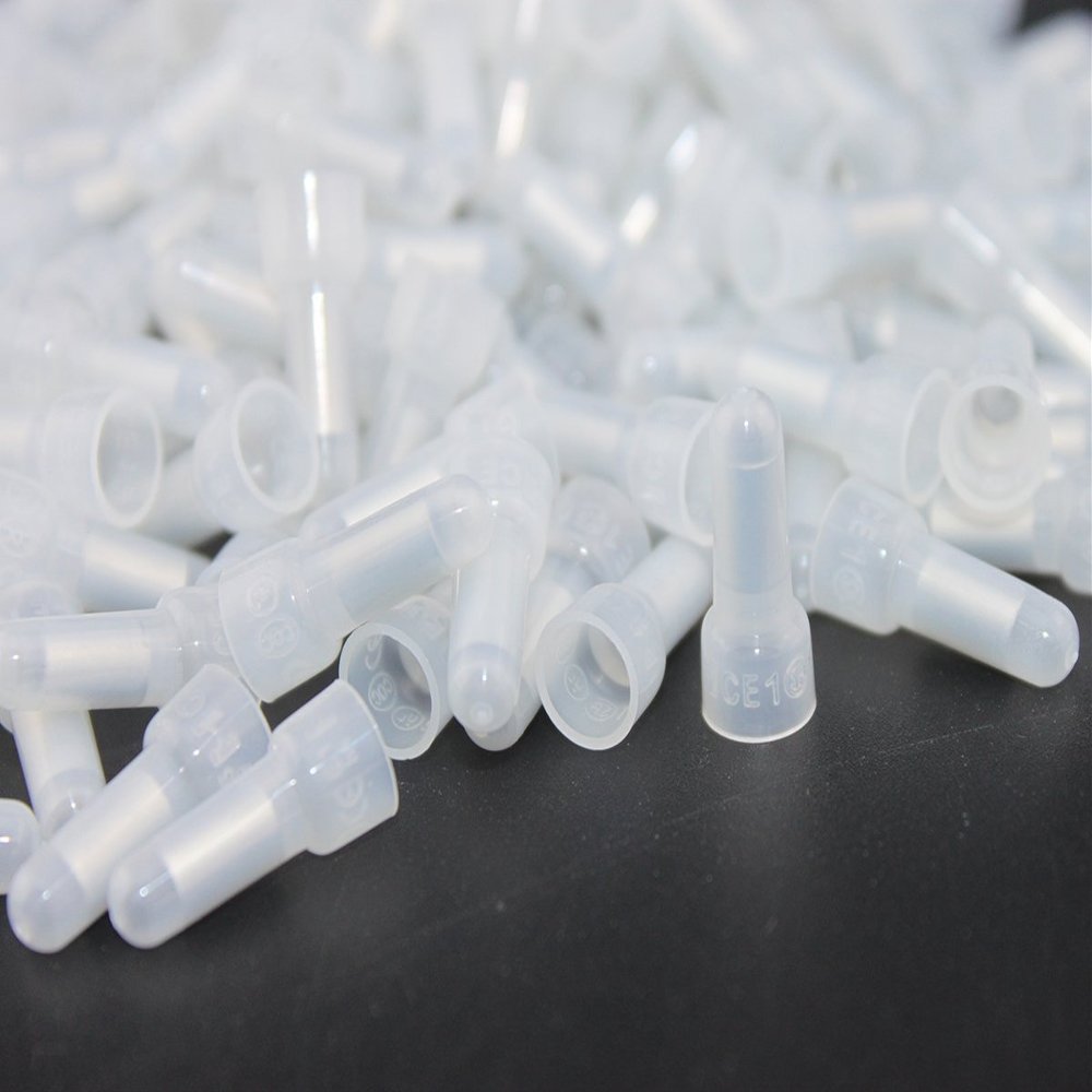 Rextin 1000pcs Transparent CE1 Protective Closed End Wire Crimp Connector Cap (1000PCS)