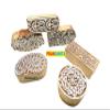 VARDHMAN Wooden Hand Carved Printing Stamp Block for Canvas & Textile Printing, Pottery Craft, Tattoo, Saree Border  10 pcs -Assorted (Flower & Border Designs) view 2