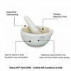 Salvus APP SOLUTIONS Porcelain Mortar & Pestle Set for Kitchen  Durable Kharad/Masher for Grinding & Mixing Herbs & Spices (4.5x2 Inches) view 3