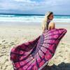 HANDICRAFTOFPINKCITY 72'' Indian Cotton Round Roundie Hippie Beach Throw Boho Yoga Mat Decor Ombre Mandala Tapestry view 1