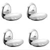 Kamal Stainless Steel Soap Dish Holder Beta | Soap Stand | for Bathroom & Wash Basin/Wall Mounted Soap Dish (Set of 4) view 1