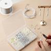 BeadsnFashion 6 Sizes Acrylic Pearl Beads Set - White & Off-White DIY Kit for Jewellery Making, Beading, Arts & Crafts, and Creative Projects view 4