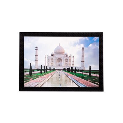 eCraftIndia 'Taj Mahal' UV Art Painting (Synthetic Wood, 51 cm x 36 cm, Matt Textured), Multicolour