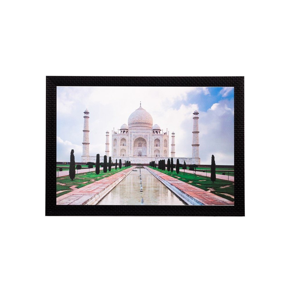 eCraftIndia 'Taj Mahal' UV Art Painting (Synthetic Wood, 51 cm x 36 cm, Matt Textured), Multicolour