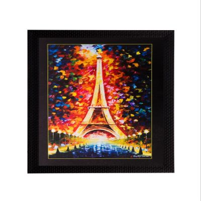 eCraftIndia 'Beautiful Eiffel Tower' Matt Textured UV Art Painting (Synthetic Wood, 36 cm x 51 cm)