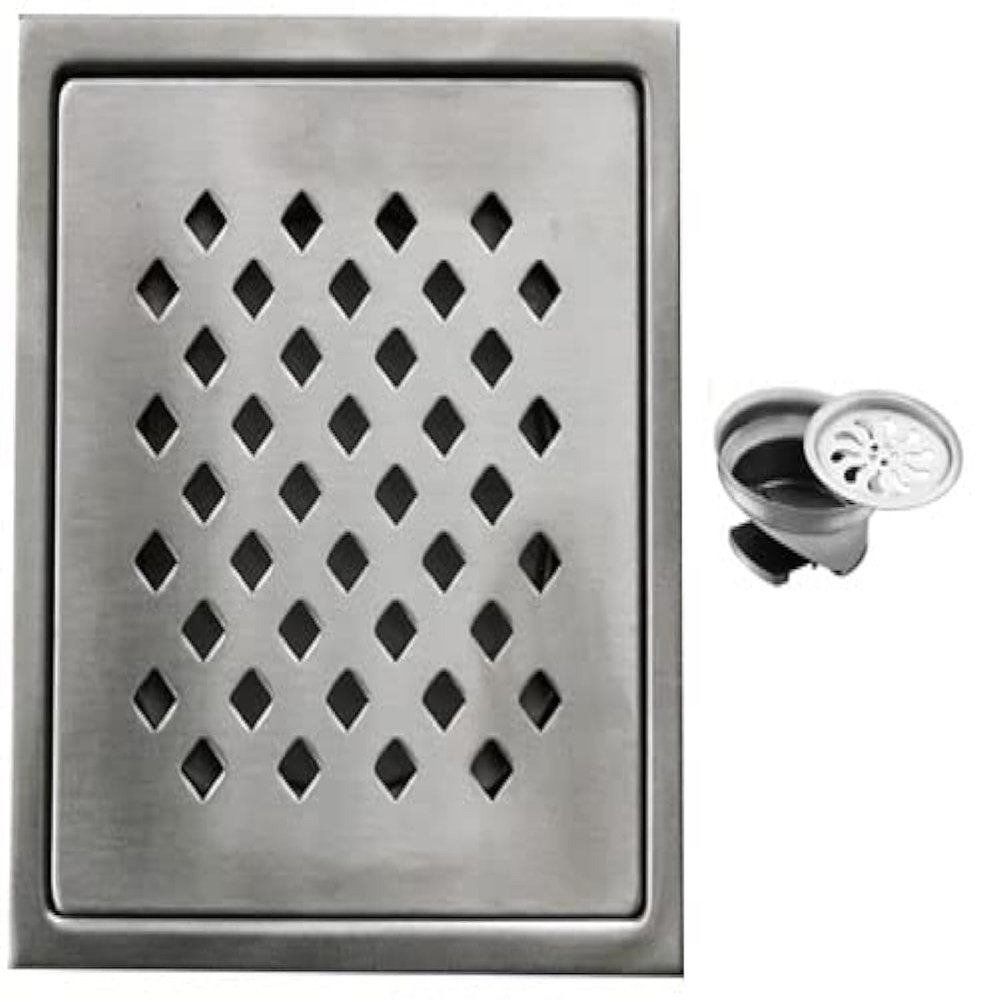 Aquieen Stainless Steel Bathroom Floor Water Drain Grating (Floor Jali) (Gratings with Anti-Cockroach, Daisy)