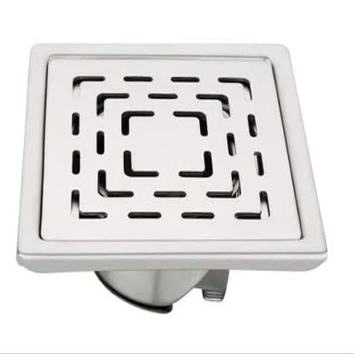 Aquieen Stainless Steel Bathroom Floor Water Drain Grating (Floor Jali) (Gratings with Anti-Cockroach, Fern)