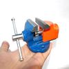CLIMAX FIXED BASE TABLE BABY VICE | 60 MM JAW WIDTH | ORANGE-BLUE [PROFESSIONAL] view 3