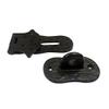 Adonai Hardware Paran Heavy Duty Antique Cast Iron Safety Locking Hasp and Staple for Vintage Pirates Treasure Chest, Trunks, Wooden Jewelry Box, (6 Inch x 1 Pack, Matte Black Powder Coated) view 4